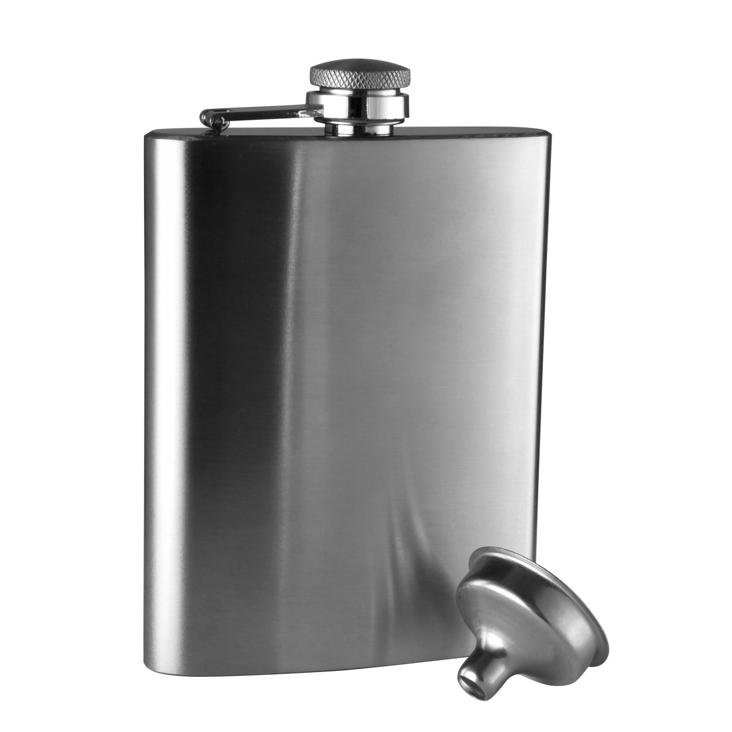 Avanti Hip Flask With Funnel - Satin