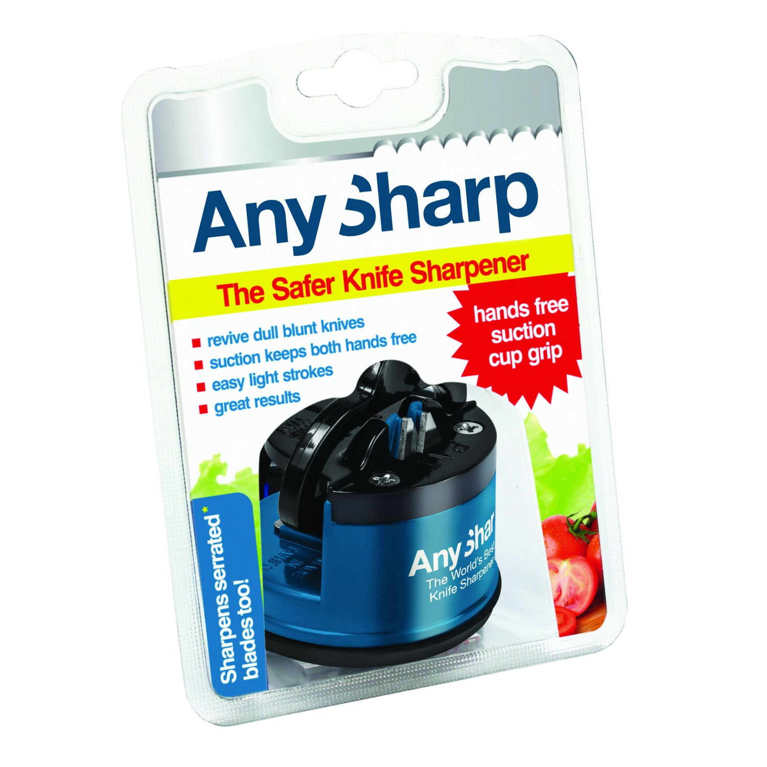 AnySharp Classic Knife Sharpener Blue/Black 6x6x5cm-4