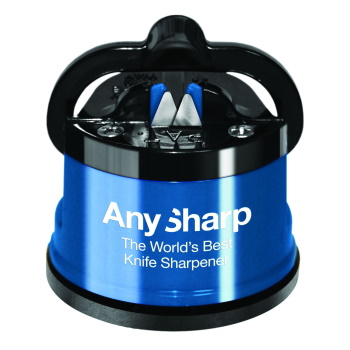 AnySharp Classic Knife Sharpener Blue/Black 6x6x5cm