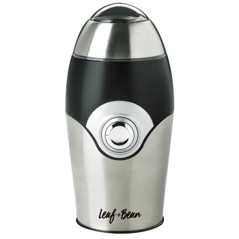 Leaf & Bean Electric Coffee Grinder Stainless Steel/black/silver 10.5x10x20cm