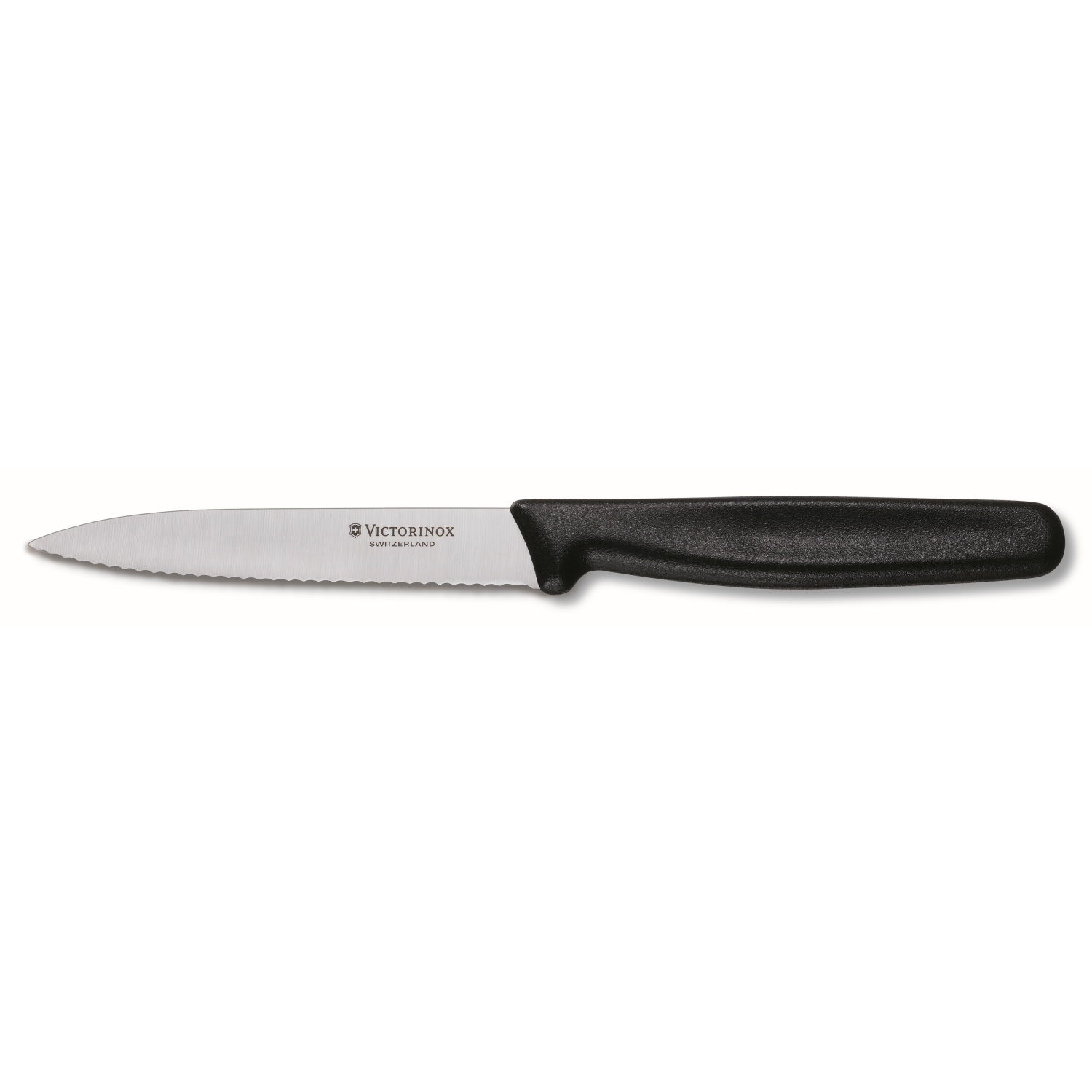 Victorinox Paring,10cm Ptd Wavy, Black-1