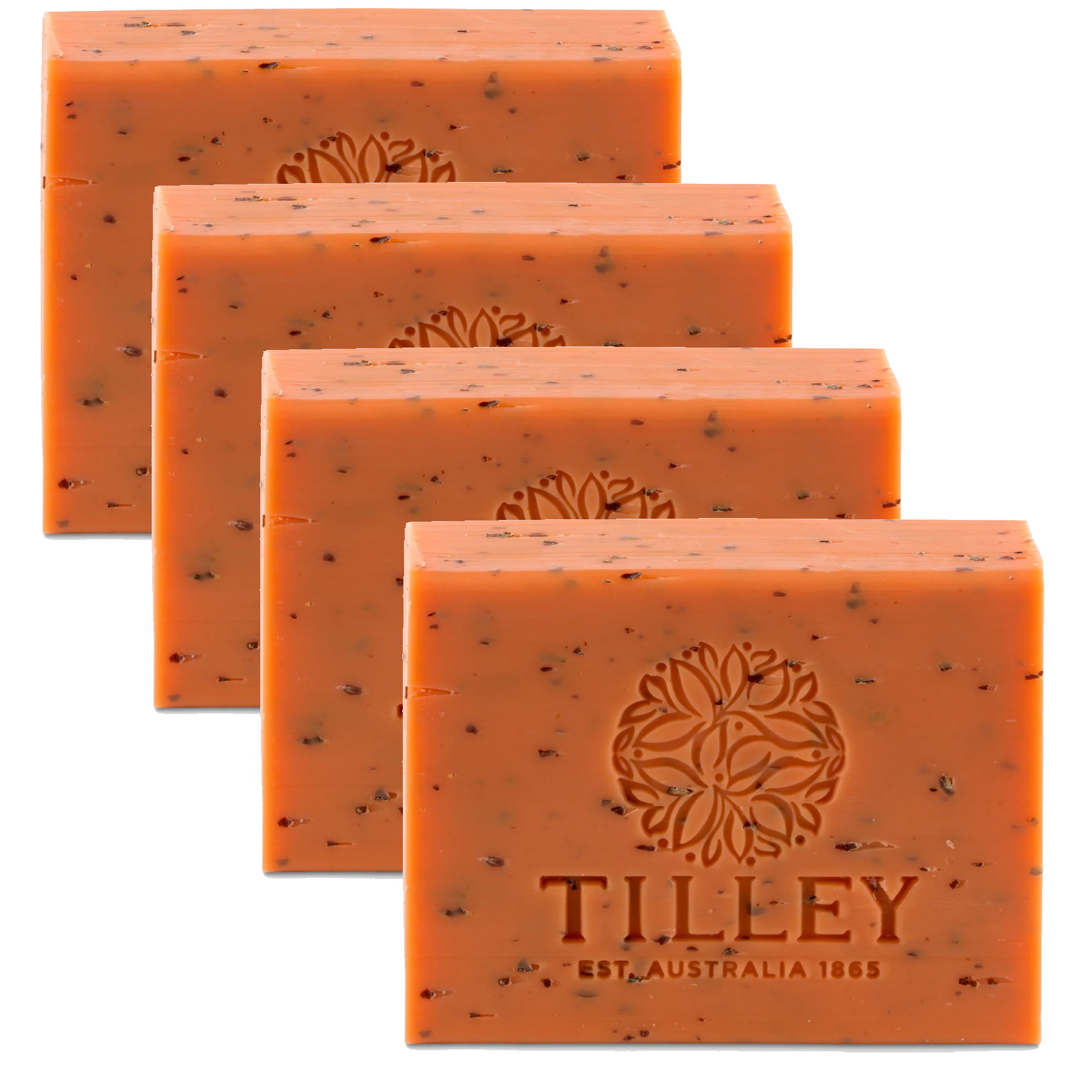 4 x 100g Tilley Classic White Soap Sandalwood & Bergamot- 100% Australian Made
