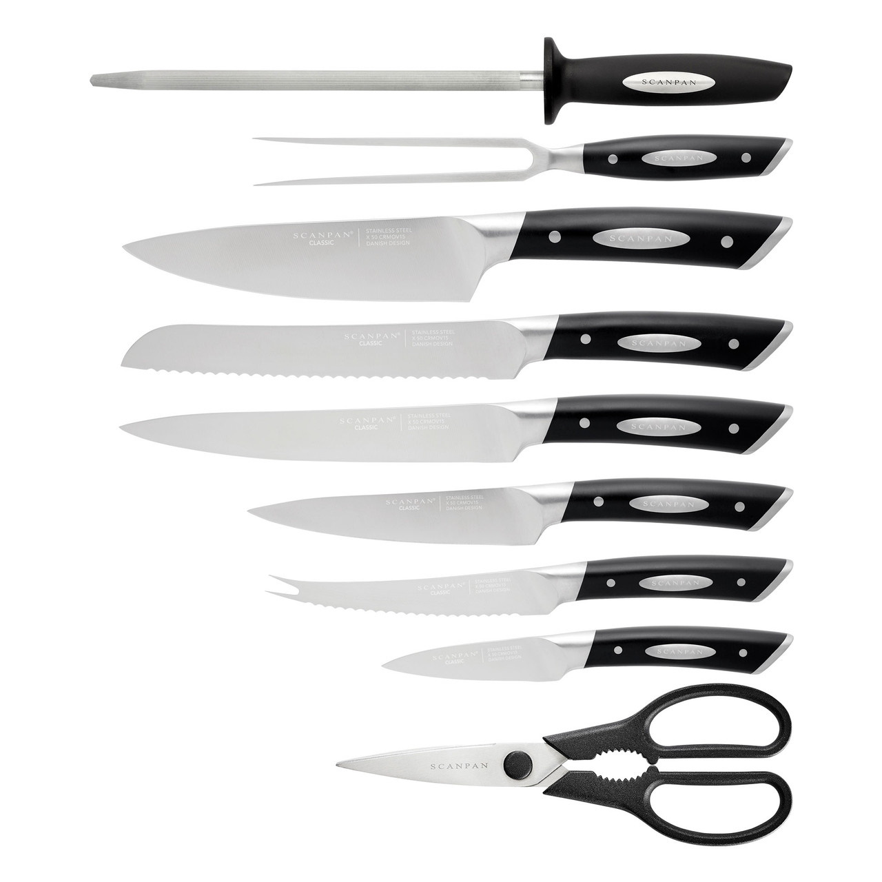 Scanpan Classic 10 Pce Knive Block Set-4