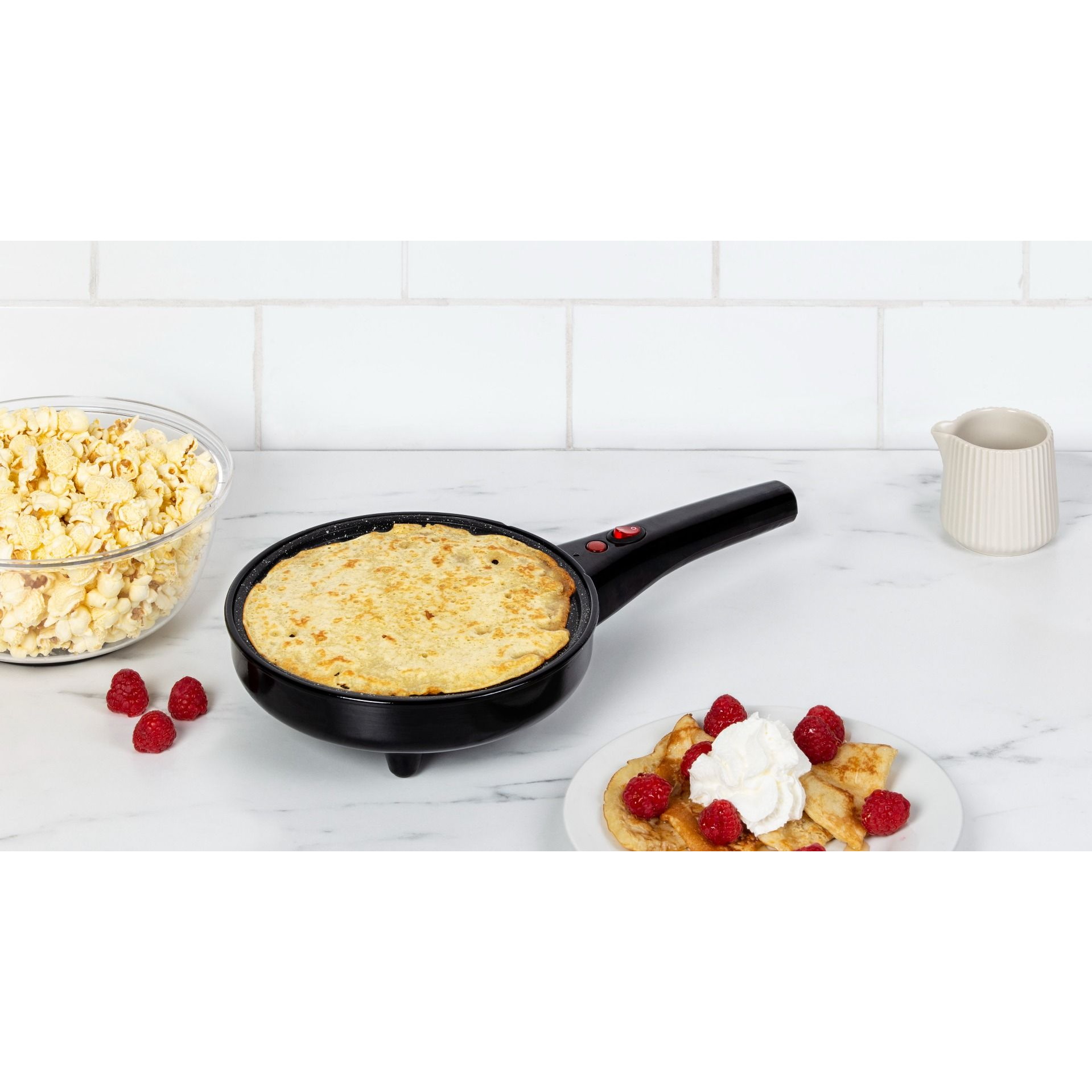 Davis & Waddell Electric Crepe & Popcorn Maker Black/Clear 38.5x21x14.1cm-2
