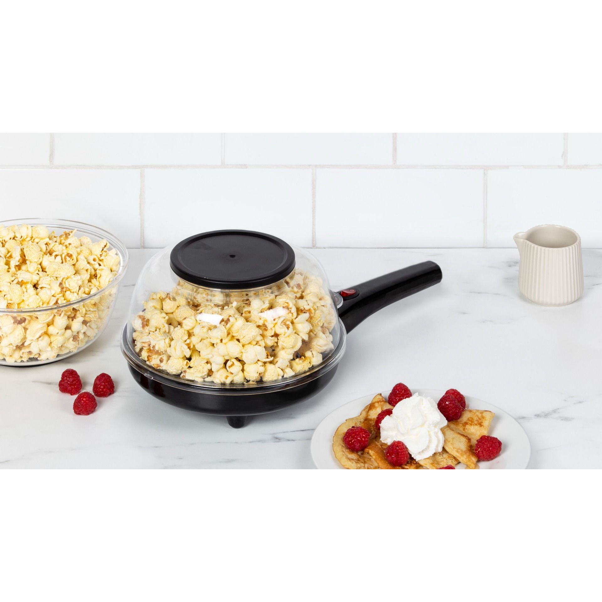 Davis & Waddell Electric Crepe & Popcorn Maker Black/Clear 38.5x21x14.1cm-3