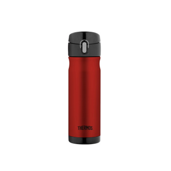 Thermos Stainless Steel Vacuum Insulated Commuter Bottle Red 470ml