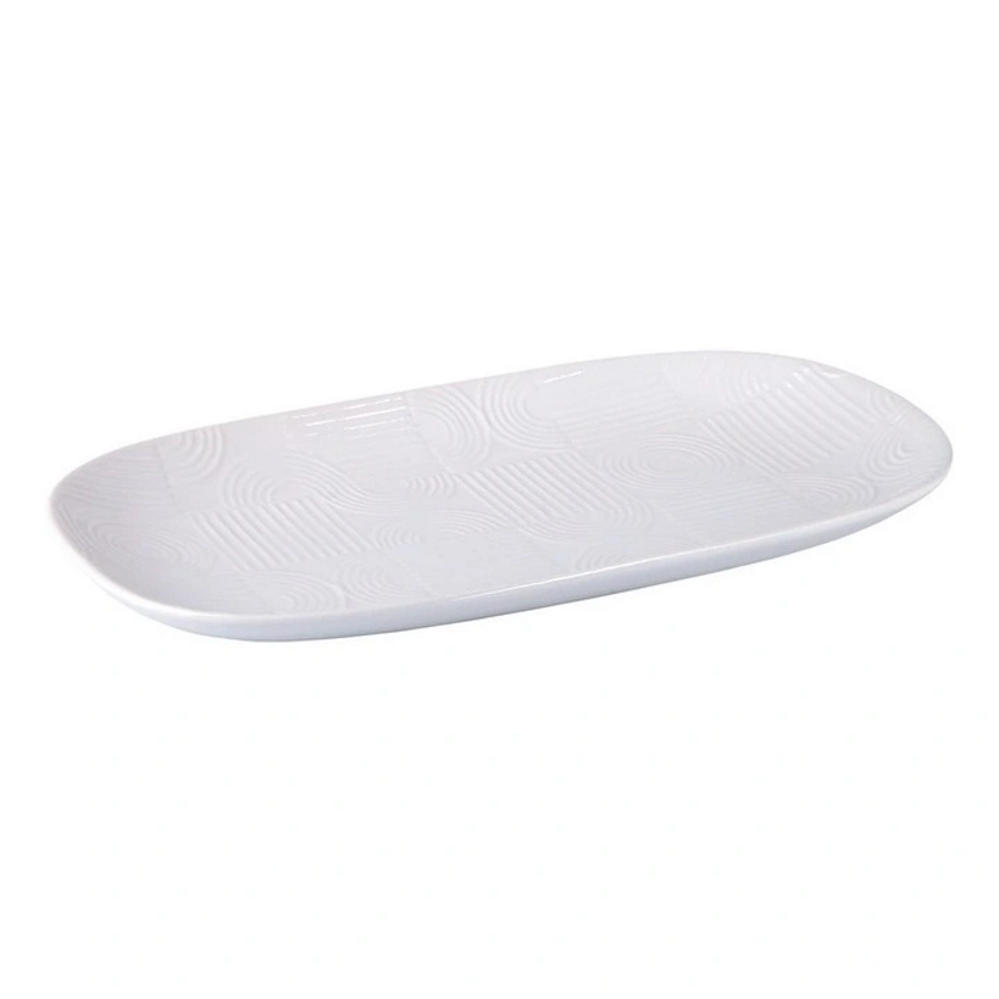 Maxwell & Williams Arc Oblong Platter 33x18cm White Gift Boxed -2