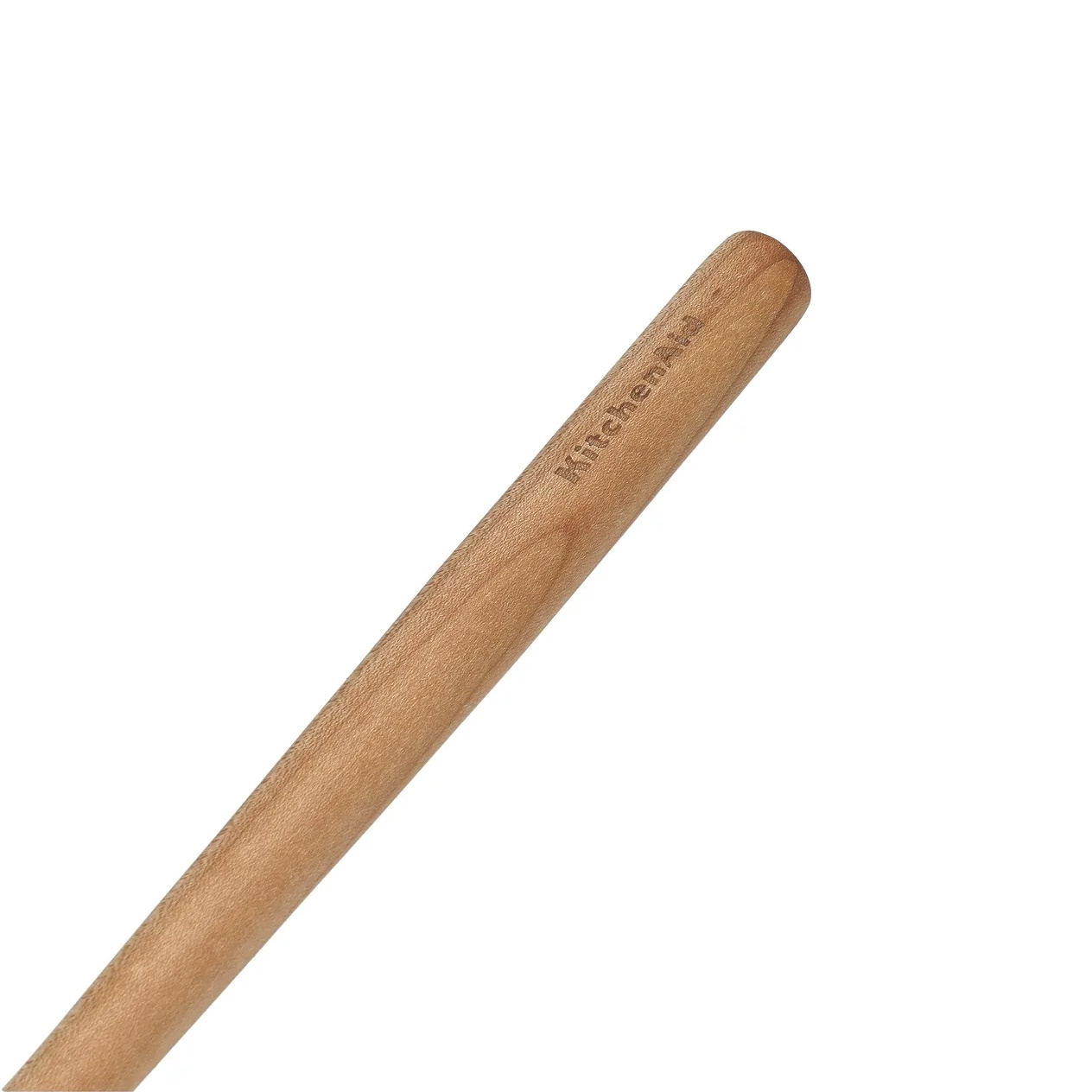 KitchenAid Maple Wood Slotted Spoon-3