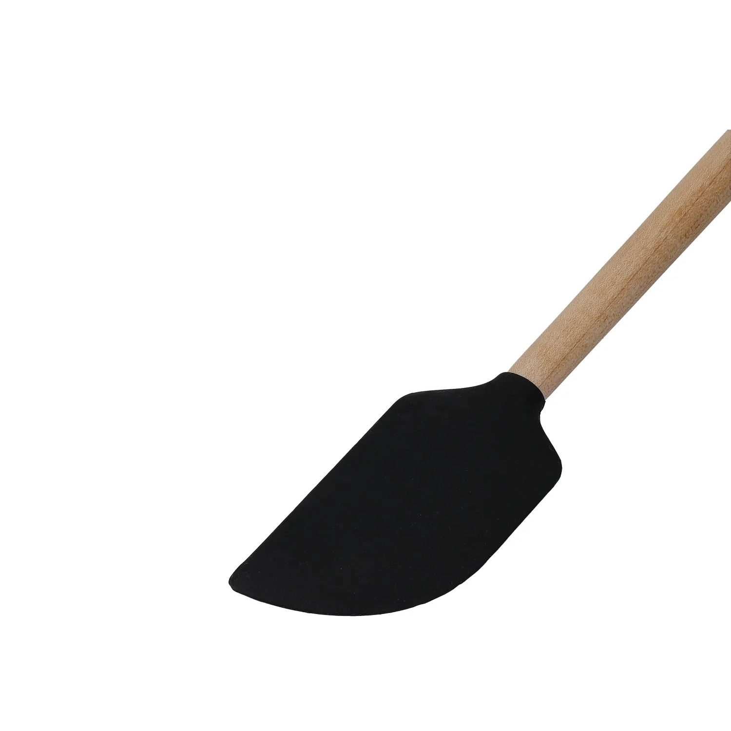 KitchenAid Maple Wood Scraper Spatula Silicone-2