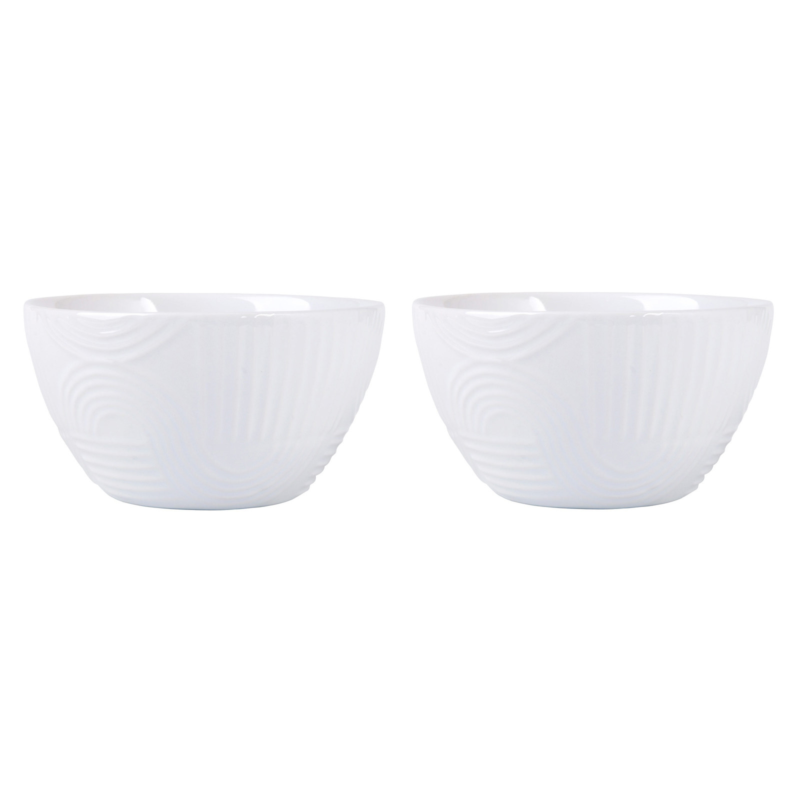 Maxwell & Williams Arc Round Bowl Set of 2 12cm White Gift Boxed -1