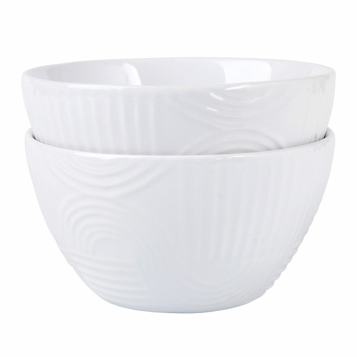 Maxwell & Williams Arc Round Bowl Set of 2 12cm White Gift Boxed -2