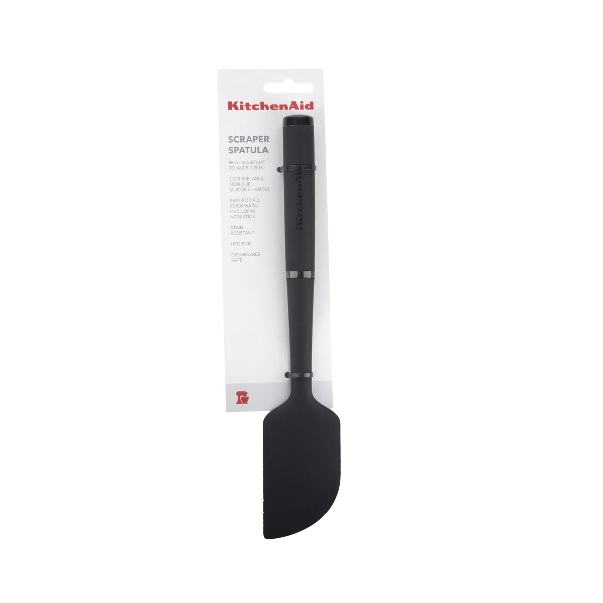 KitchenAid Soft Touch Scraper Spatula Silicone Black-4