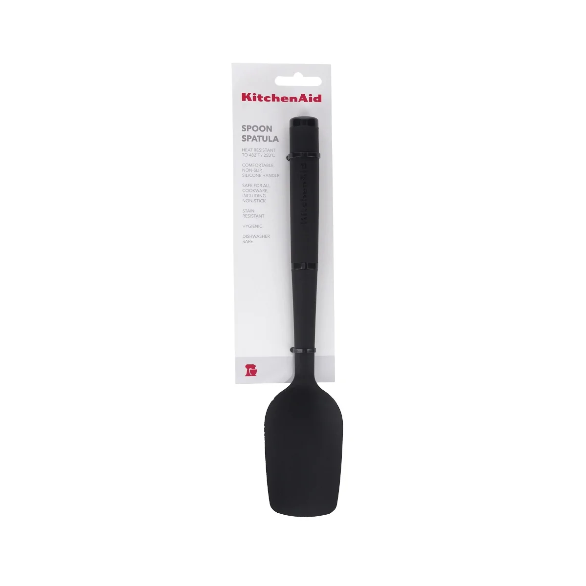 KitchenAid Soft Touch Spoon Spatula Silicone Black-3