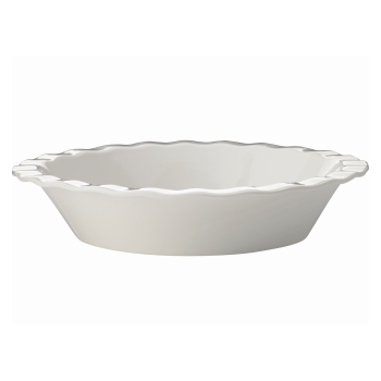 Maxwell Williams Epicurious Fluted Pie Dish 25x5cm White Gift Boxed