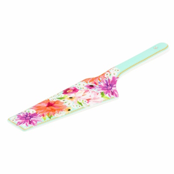 Maxwell & Williams Teas & Cs Dahlia Daze Ceramic Cake Server Sky Gift Boxed