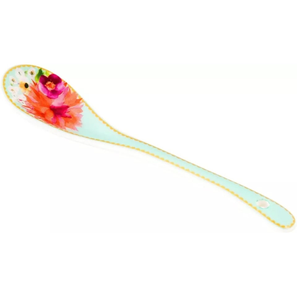 Maxwell & Williams Teas & Cs Dahlia Daze Ceramic Teaspoon Set of 4 Sky Gift Boxed