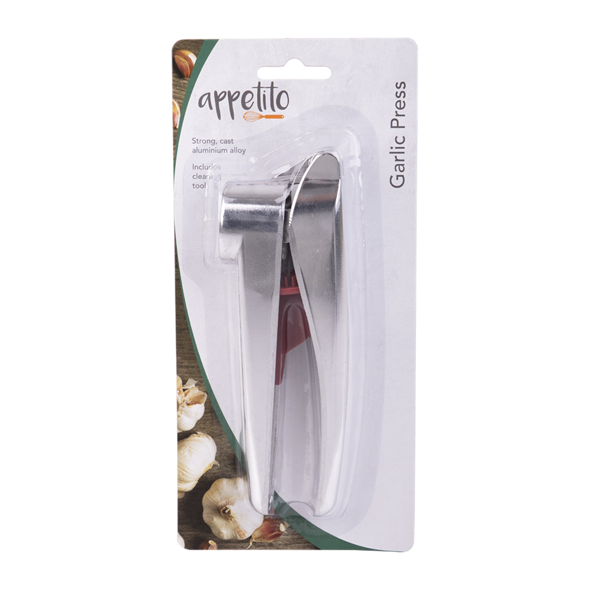 Appetito Garlic Press w/cleaner-3