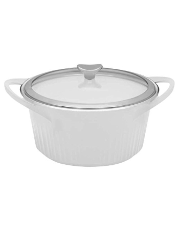 Corningware Cast Aluminium 5.2L Dutch Oven - White