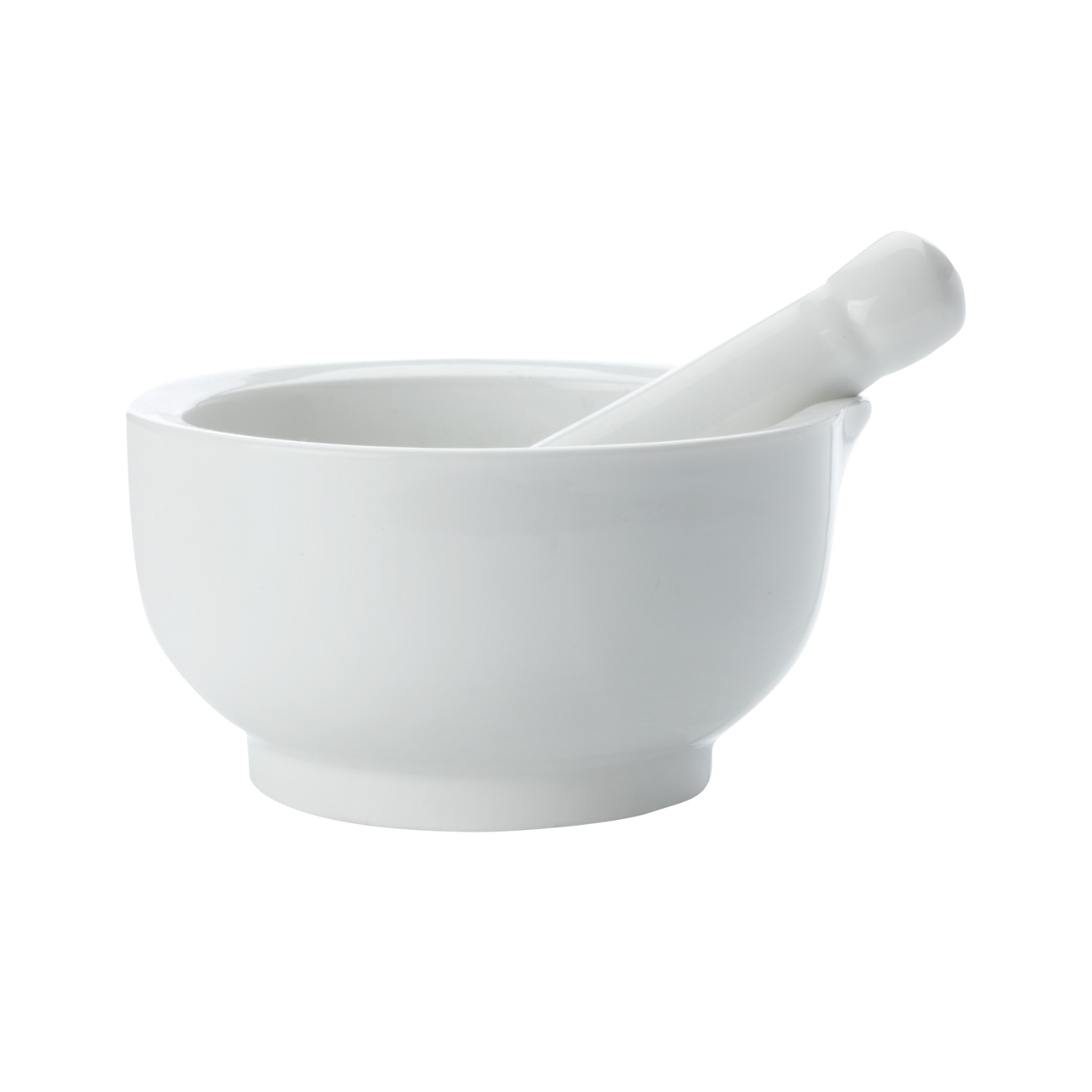 MW White Basics Mortar & Pestle 12cm Gift Boxed-1
