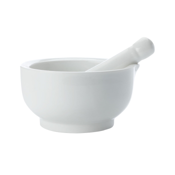 MW White Basics Mortar & Pestle 12cm Gift Boxed