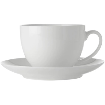 MW White Basics Cup & Saucer 260ML