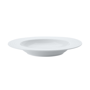 MW White Basics Diamonds Rim Soup Bowl 22.5cm