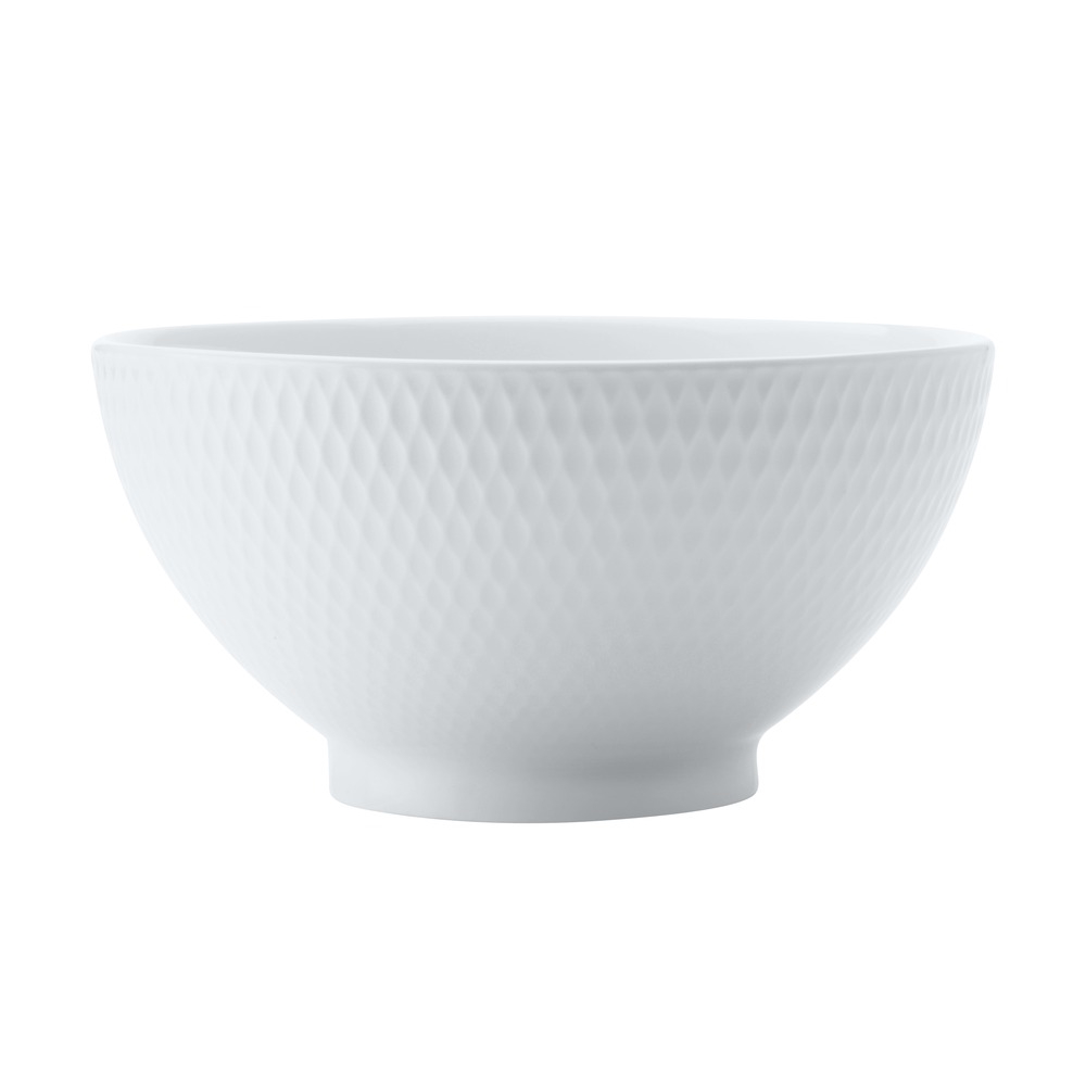 MW White Basics Diamonds Rice Bowl 12.5cm