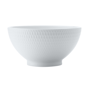 MW White Basics Diamonds Rice Bowl 15cm