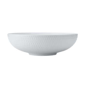 MW White Basics Diamonds Round Serving Bowl 25cm