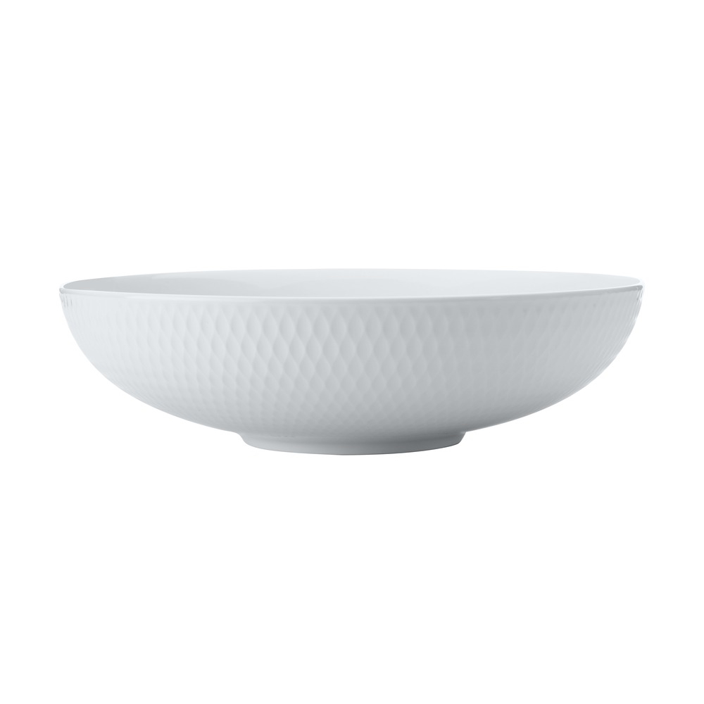 MW White Basics Diamonds Round Serving Bowl 28cm