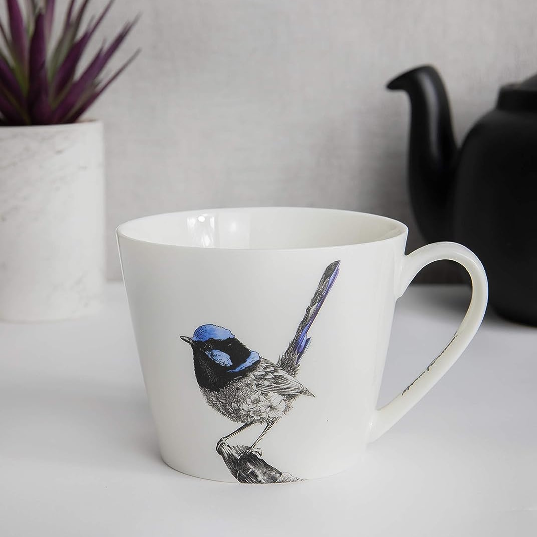 Maxwell Williams Marini Ferlazzo Birds Mug 450ML Sqt Fairy Wren Gift Boxed-4
