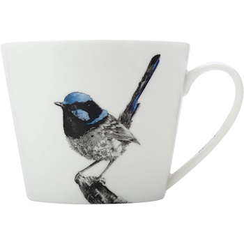 Maxwell Williams Marini Ferlazzo Birds Mug 450ML Sqt Fairy Wren Gift Boxed