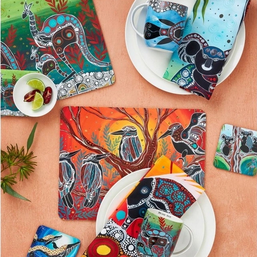 Maxwell Williams Melanie Hava Journeys Cork Back Coaster 10.5cm Set of 4 Assorted Gift Bo-2