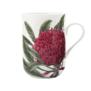 Maxwell Williams Royal Botanic Gardens Australian Botanics Mug Telopea 300ML Gift Boxed