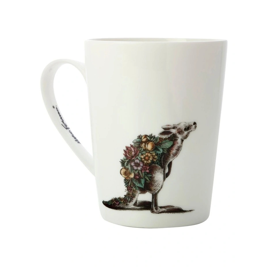 Maxwell Williams Marini Ferlazzo Mug 450ML Tall Red Kangaroo Gift Boxed