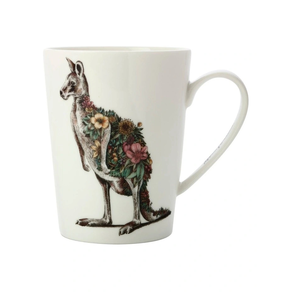 Maxwell Williams Marini Ferlazzo Mug 450ML Tall Red Kangaroo Gift Boxed-3