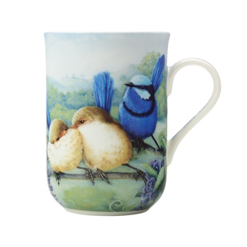 Maxwell Williams Birds of Australia KC 10yr Anniversary Mug 300ML Splendid Fairy Wren Gif