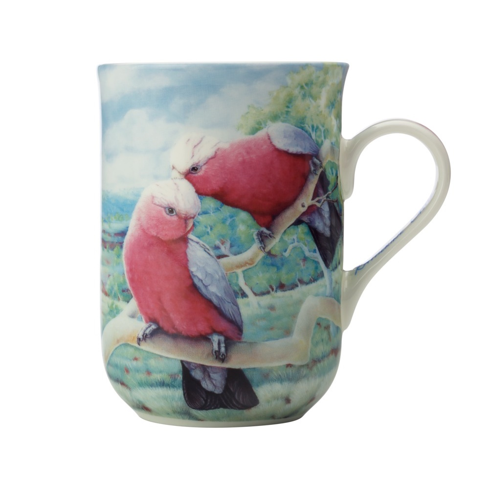 Maxwell Williams Birds of Australia KC 10yr Anniversary Mug 300ML Galah Gift Boxed-1
