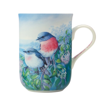 Maxwell Williams Birds of Australia KC 10yr Anniversary Mug 300ML Rose Robin Gift Boxed