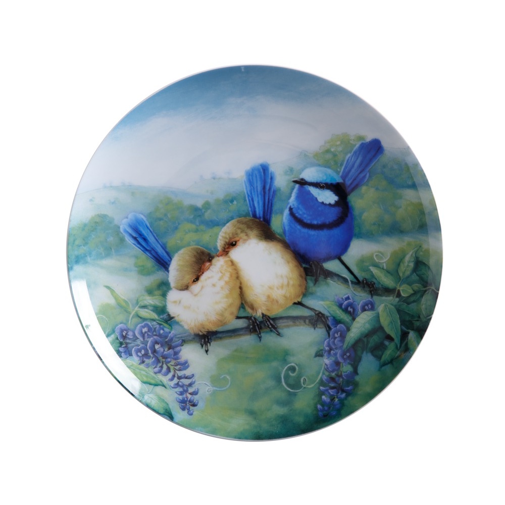 Maxwell Williams Birds of Australia KC 10yr Anniversary Plate 20cm Splendid Fairy Wren Gi