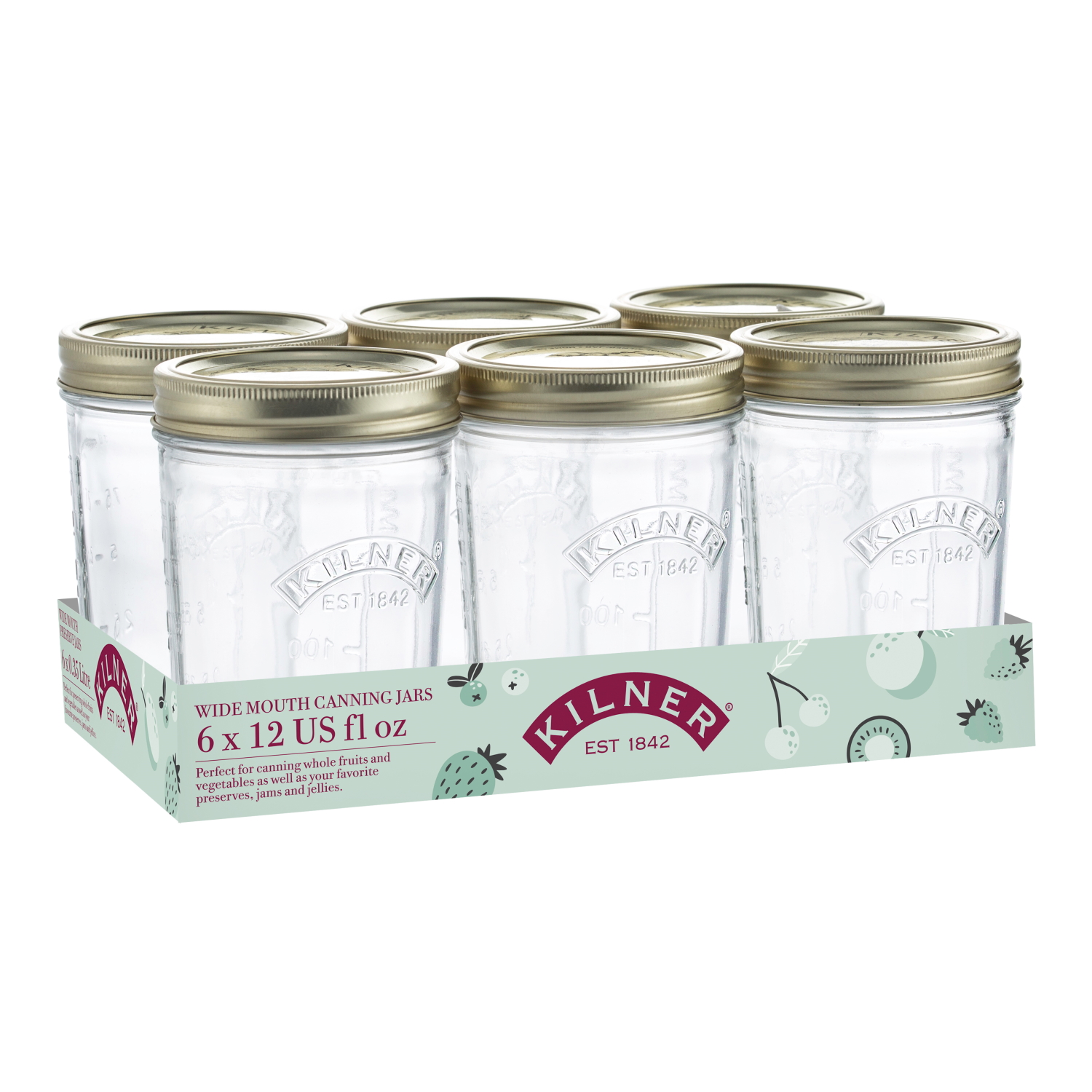 Kilner Wide Mouth Preserve Set/6 350ml-4