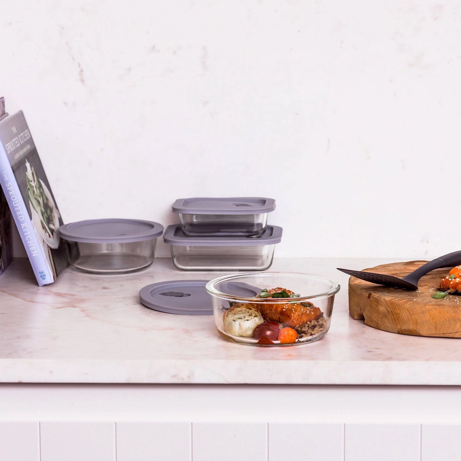 ClickClack Cook+ Rectangular-600ML-Grey-4