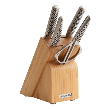 Global Takashi 6 Piece Knife Block Set