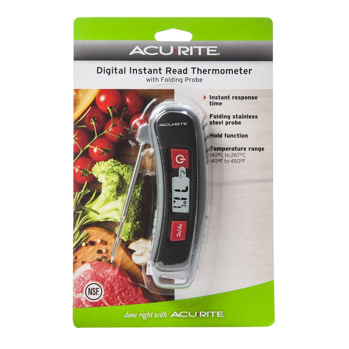 Acurite Digital Instant Read Thermometer W/ Folding Probe-3
