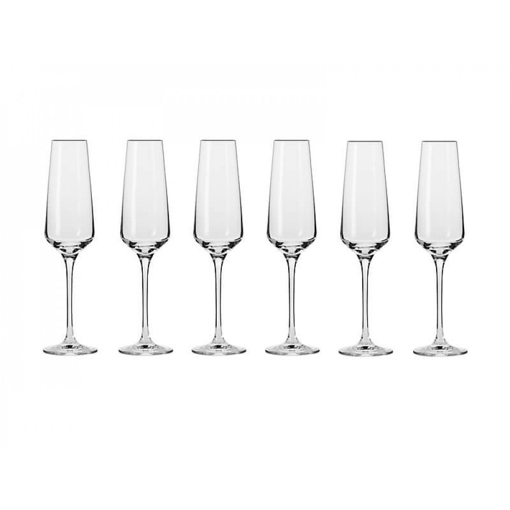 Krosno Harmony Champagne Flute 180ML 6pc Gift Boxed-1