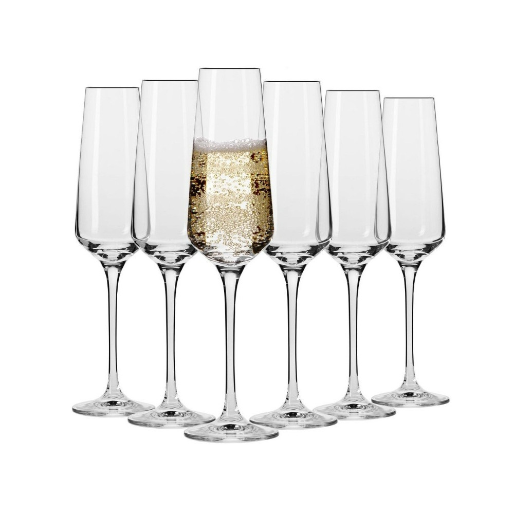 Krosno Harmony Champagne Flute 180ML 6pc Gift Boxed