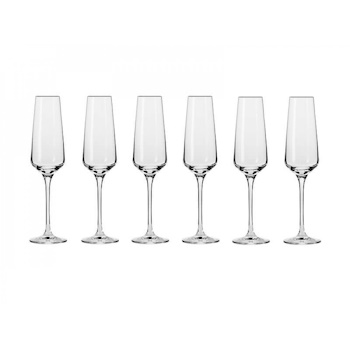 Krosno Harmony Champagne Flute 180ML 6pc Gift Boxed