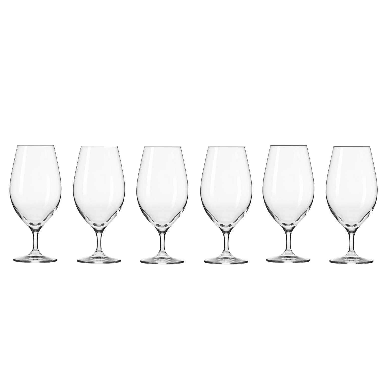 Krosno Harmony Beer Glass 400ML 6pc Gift Boxed