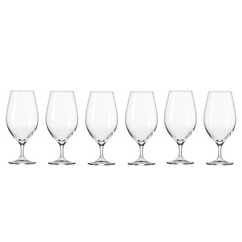 Krosno Harmony Beer Glass 400ML 6pc Gift Boxed