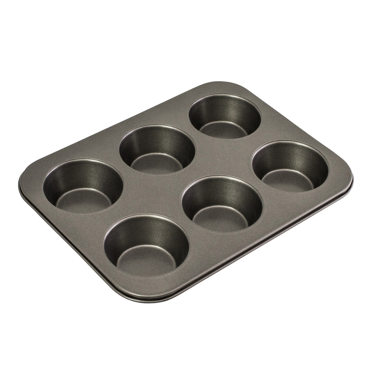 Bakemaster 6 Cup Lrg Muffin Pan 35X26CM-1